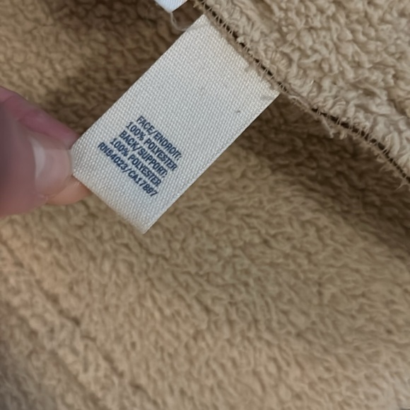 ⬇️ FINAL MARKDOWN! ⬇️ Old Navy Brown Button Up Jacket w/ White Trim - Size Med - Picture 5 of 6